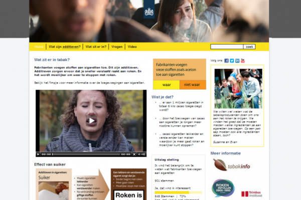 Pretest educatieve website RIVM